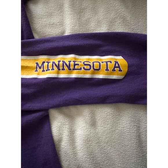 NFL Team Apparel Vikings Adrian Peterson Men's XL Purple Long Sleeve T-Shirt Tee - Picture 10 of 10